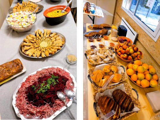 Montage photos de buffets salés et sucrés